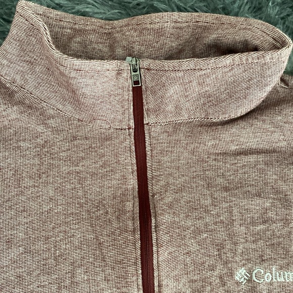 Columbia quarter-zip maroon heather sweatshirt - Picture 6 of 17